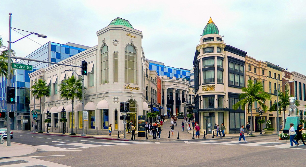 Two Rodeo Drive, Rodeo Drive luxury shopping street, Beverly Hills